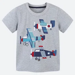 Oh Rare Boys Colourblocked Polo Collar Applique T-shirt-picture-21