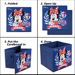 YK Navy Blue & Red 5 Pieces Minnie Printed Storage Box Organisers image 5