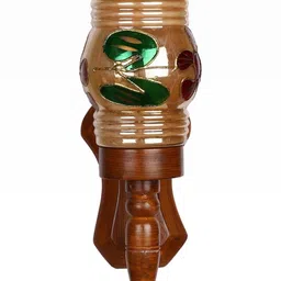 SOMIL Brown & Red Printed Glass Cylinder Shaped Wall Lamp image 5