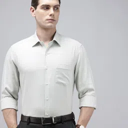 Arrow Pure Cotton Manhattan Slim Fit Opaque Formal Shirt-picture-21