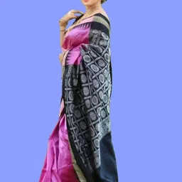 Jatin Fashion Woven Design Art Silk Handloom Sambalpuri Saree image 3