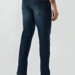Spykar Dark Blue Solid Comfort Fit Mid Rise Jeans image 2