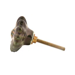 The Decor Mart Set Of 4 Green & Gold Decorative Knobs image 2