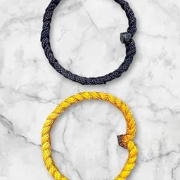 DN ENTERPRISES Unisex Set of 2 Thread Wraparound Bracelets-picture-34