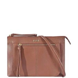 Eske Luana Brown Solid Large Sling Handbag-picture-11