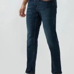 Spykar Dark Blue Solid Comfort Fit Mid Rise Jeans image 4