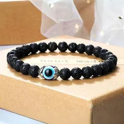 The Roadster Lifestyle Co Evil Eye Beaded Elasticated Bracelet-picture-35