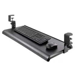 StarTech.com Built In Wrist Rest Black Keyboard Drawer, KEYBOARD-TRAY-CLAMP1 image 4