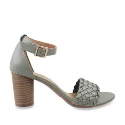 Metro Women's Green Ankle Strap Sandals-image-81