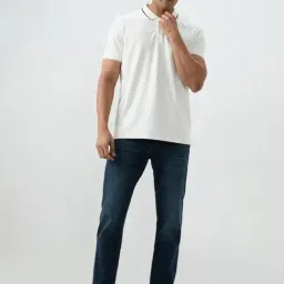 Spykar Dark Blue Solid Comfort Fit Mid Rise Jeans image 5