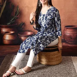 Anouk Rustic Women Floral Printed Kurta image 3