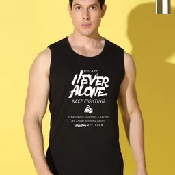 WOOSTRO Men Pack Of 2 Typography Printed Scoop Neck Cotton Slim Fit T-shirts-picture-29