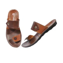 Trump Brown PU Flip Flops image 2