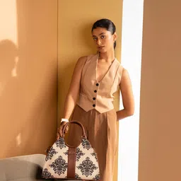 ZOUK Ethnic Motifs Printed Satchel image 1