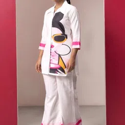 EESHA GUPTA Quirky Printed Shirt With Palazzo image 3