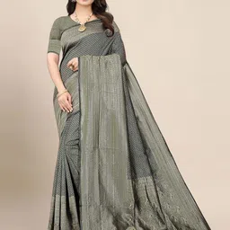 Aldwych Woven Design Zari Banarasi Saree-picture-36