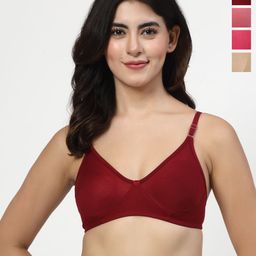 LILY Pack Of 4 Full Coverage T-shirt Bra-picture-34