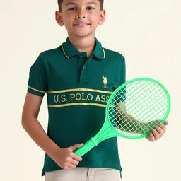 U.S. Polo Assn. Kids Boys Printed Pure Cotton Polo T-shirt-picture-21