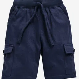 Kiddopanti Solid Colour Shorts - Navy Blue-picture-13