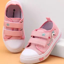 Cute Walk by Babyhug Casual Shoes With Velcro Closure and Swan Embroidery - Pink-picture-11