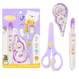 Bunie Correction Tape with Fluid and Scissor SetPurple-picture-20