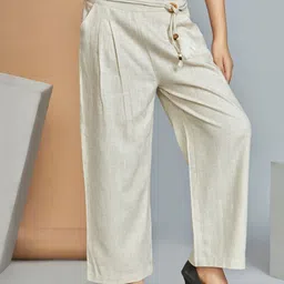 Peppermint Girls Relaxed Straight Leg Straight Fit Pleated Trousers-picture-47