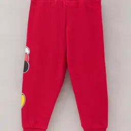 Bodycare Full-Length Joggers Mickey Mouse Print - Maroon image 2