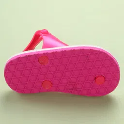 Babyoye Velcro Closure Flip Flops with Fruit Print - Pink & Blue image 5