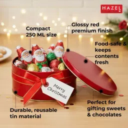HAZEL Red Aluminium Gifting Containers (250 ML) image 5