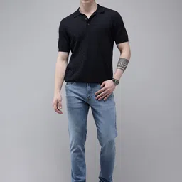 U.S. Polo Assn. Denim Co. Men Slim Tapered Fit Light Fade Stretchable Jeans image 3