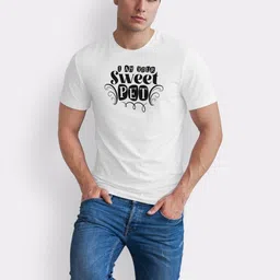 Seekbuylove Men Typography Printed Bio Finish T-shirt image 4