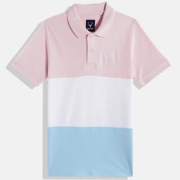 Allen Solly Junior Boys Colourblocked Polo Collar Pure Cotton T-shirt-picture-5
