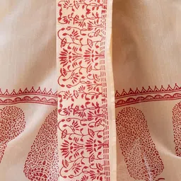 Nakshi Men Beige Dupion Printed Dhotis image 2