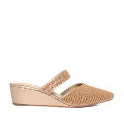 W Women's Nude Mule Wedges-picture-26