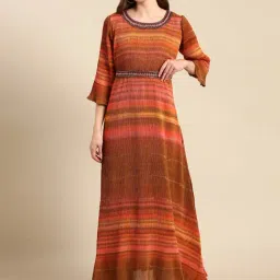 SHOWOFF Multicolor Embellished Gown-image-39