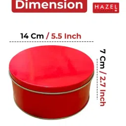 HAZEL Red Aluminium Gifting Containers (250 ML) image 3