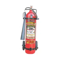 Defence Agni 9 Kg Fire Extinguisher with Trolly Mounted CO² Gas Mild Steel Red-picture-18