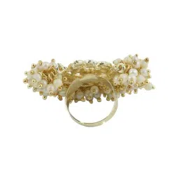 Teejh Ushika Pearl & Polki Ring for Women image 5