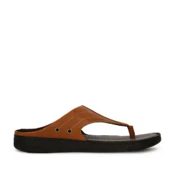 Scholl by Bata Men's Tan Thong Sandals-image-8