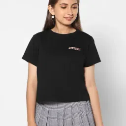 TeenTrums Girls Black Solid Top-image-56
