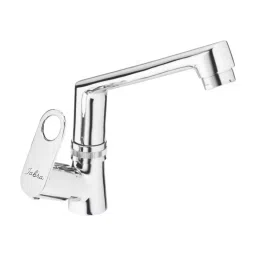 Jabra Swan Neck Tap (L) Oreo Series Brass Chrome Finish Deck Mount Silver-image-90
