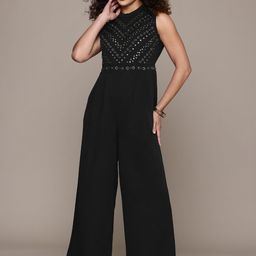 Label Ritu Kumar Paulina Jumpsuit with Lace Inserts-picture-3