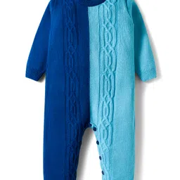 Babyhug Male Winter Wear Onesies & Romper BLUE/GREEN 6-9m-picture-21
