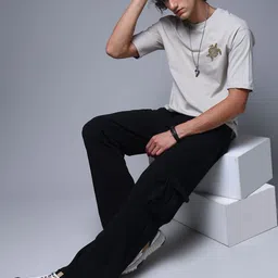 MADSTO Men Pack Of 2 Mid Rise Loose Fit Track Pants image 2