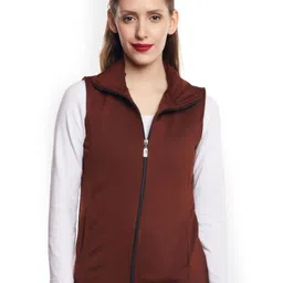 Belle Fille Women Brown Solid Lightweight Sporty Jacket-picture-51