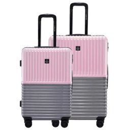 Nasher Miles Istanbul Hard-Sided ABS and PC  Set of 2 Pink and Grey Trolley Bags (65 & 75 cm)-picture-25