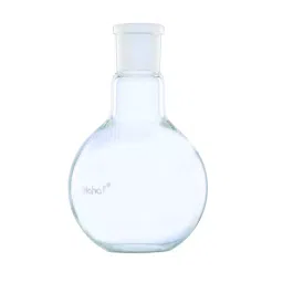 Biohall 25ml Clear Single Neck with Joint Round Bottom Flask, BLS.1209.04 (Pack of 10) image 1