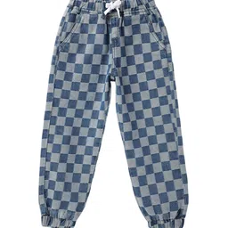 TALES & STORIES Unisex Kids Checked Joggers Trousers-picture-31