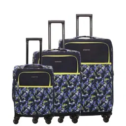 Nasher Miles Bristol Expander Soft-Sided Polyester Luggage Set of 3 Blue Green Trolley Bags (55, 65 & 75 cm)-picture-24