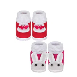 NESKA MODA Unisex Kids Cotton Booties image 2